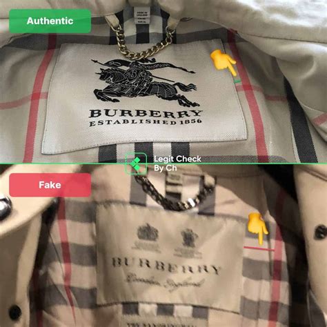 how do you know if burberry is fake|identify burberry raincoat.